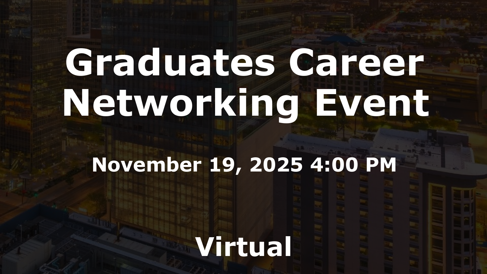 Graduates Career Networking Event event image